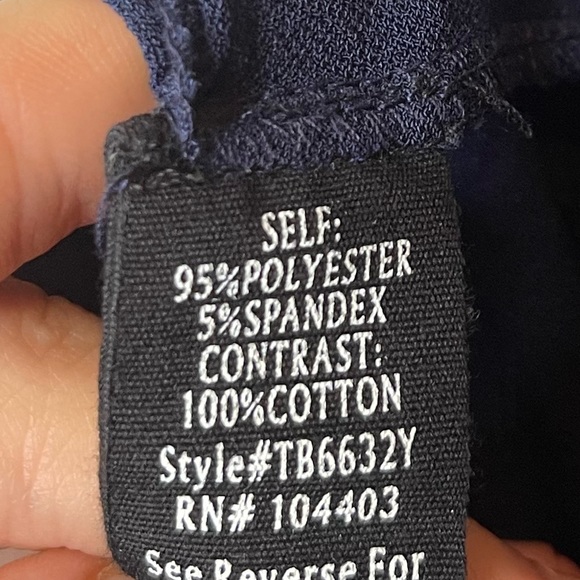 Flower & Feather Navy blue shirt | Size Large - Picture 5 of 5